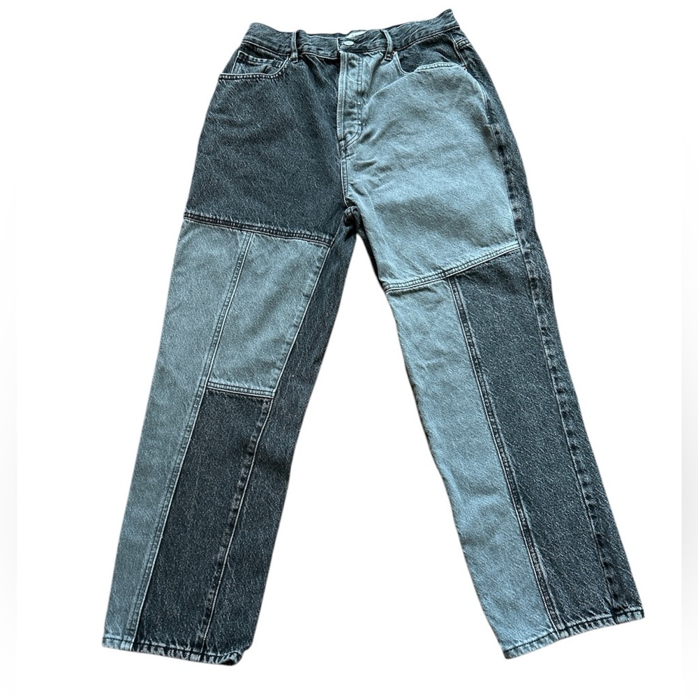 PacSun Two Panel High Waisted Straight Leg Jeans